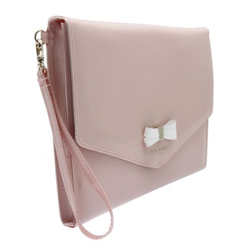 Womens Dusky Pink Canei Bow Envelope Clutch 80238 by Ted Baker from Hurleys
