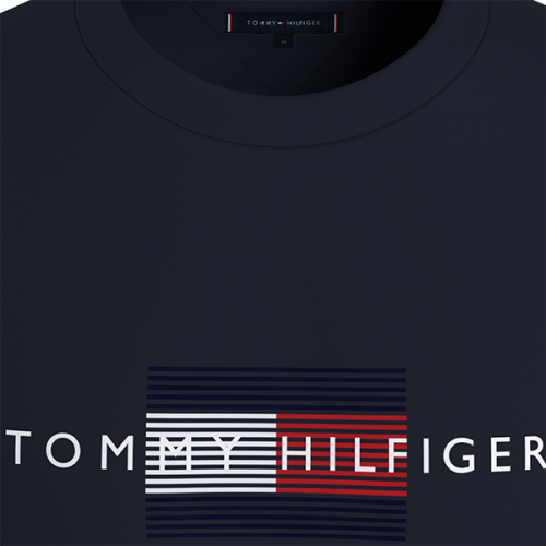 Mens Desert Sky Lines Hilfiger S/s T Shirt 93920 by Tommy Hilfiger from Hurleys