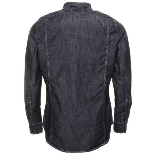 Mens Dark Aged Wash 3301 Borwick Denim Slim Fit L/s Shirt 25148 by G Star from Hurleys