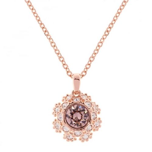 Womens Rose Gold Sirou Crystal Daisy Lace Necklace 15969 by Ted Baker from Hurleys