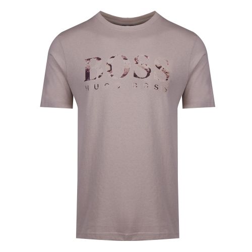 Casual Mens Beige Tauch 1 Branded S/s T Shirt 42561 by BOSS from Hurleys