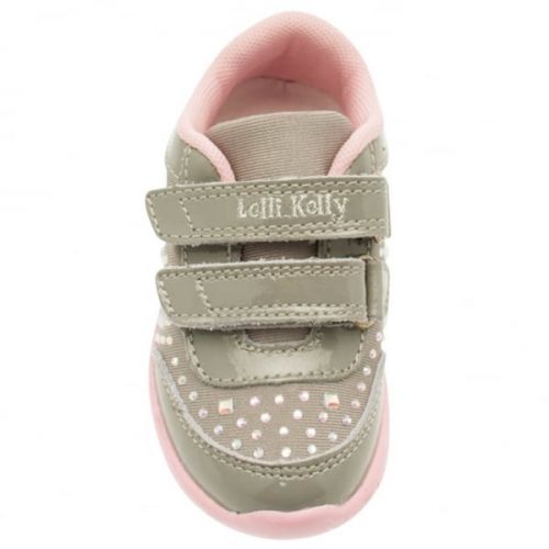 Baby Grey Eva Trainers (20-25) 17061 by Lelli Kelly from Hurleys