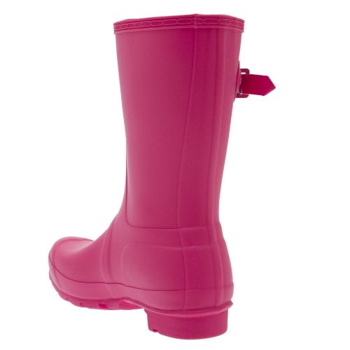 Womens Bright Pink Original Short Wellington Boots 26068 by Hunter from Hurleys