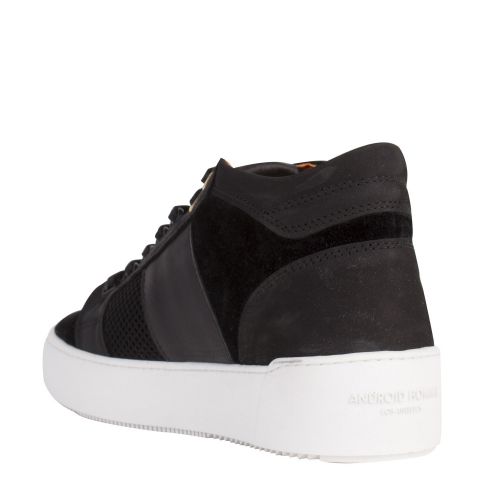 Mens Black Velvet Propulsion Mid Geo Trainers 46426 by Android Homme from Hurleys