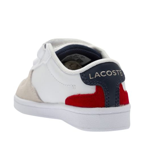 Infant White/Red Masters Cup Trainers (3-9) 55699 by Lacoste from Hurleys