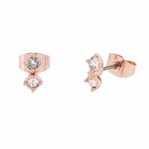 Womens Rose Gold Eliora Princess Sparkle Studs 32987 by Ted Baker from Hurleys