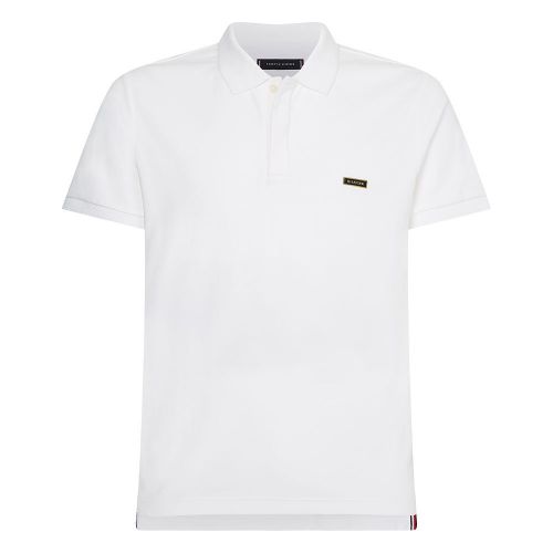 Mens White Organic Slim Fit S/s Polo Shirt 87715 by Tommy Hilfiger from Hurleys