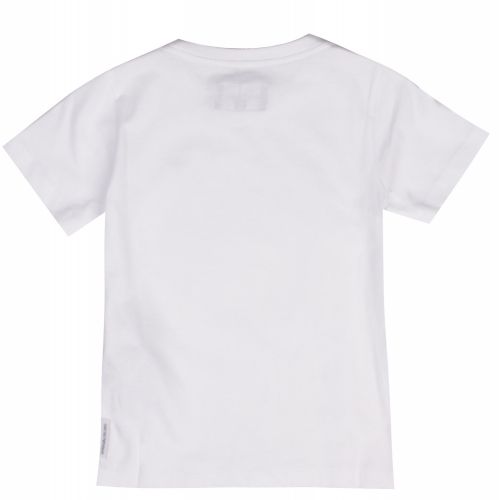 Boys White Basic Logo S/s T Shirt 38002 by Emporio Armani from Hurleys
