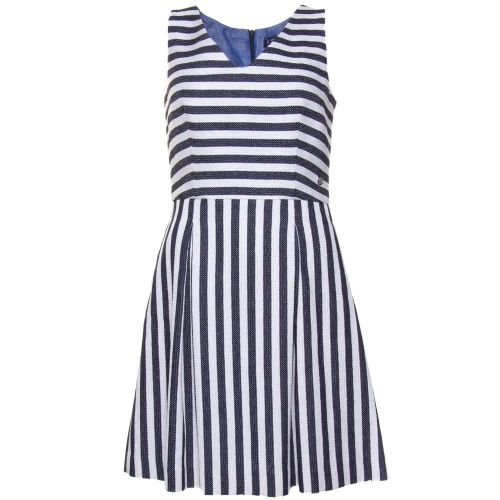 Womens Blue Striped Dress 27189 by Armani Jeans from Hurleys