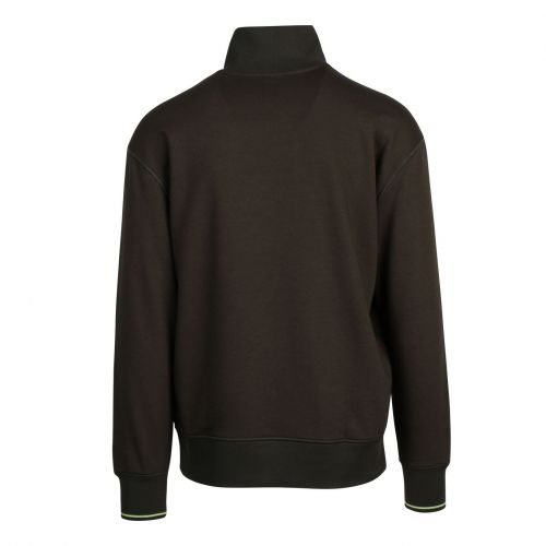 Casual Mens Khaki Zpitch 1/4 Zip Sweat Top 76449 by BOSS from Hurleys