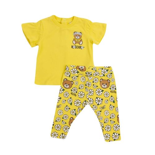 Baby Yellow Toy Daisy Toy T Shirt & Pants Set 82633 by Moschino from Hurleys