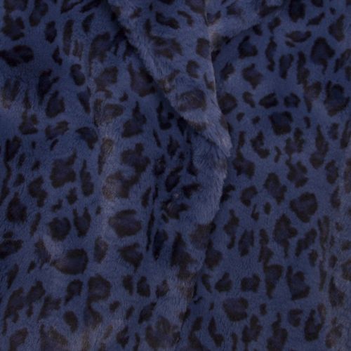Womens Dark Blue Zenaida Leopard Faux Fur Jacket 50775 by Ted Baker from Hurleys