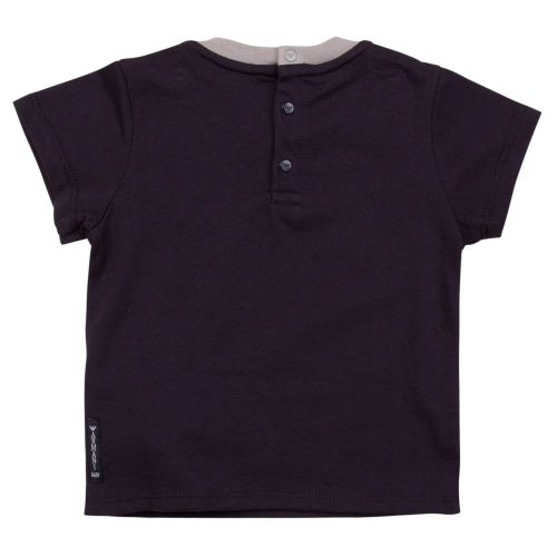 Baby Navy Basic Logo S/s T Shirt 19791 by Armani Junior from Hurleys