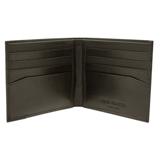 Mens Black Slipper Leather Bifold Wallet 16449 by Ted Baker from Hurleys