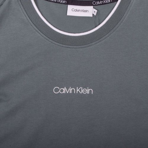 Mens Balsam Green Centre Logo S/s T Shirt 97376 by Calvin Klein from Hurleys