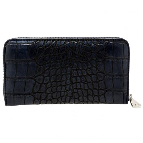 Womens Blue Croc Effect Purse 59144 by Armani Jeans from Hurleys