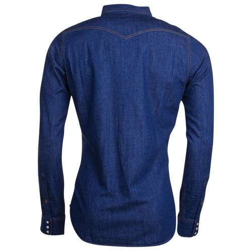Mens Blue New-Sonora-E L/s Shirt 10587 by Diesel from Hurleys