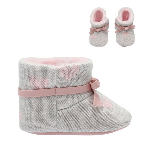 Baby Pearl Knitted Heart Booties (15-19) 48364 by Mayoral from Hurleys
