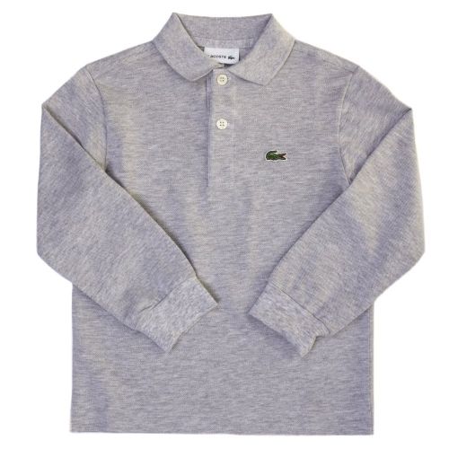 Boys Grey Classic L/s Polo Shirt 63943 by Lacoste from Hurleys