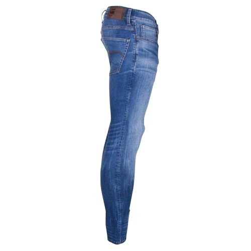 Mens Medium Indigo Aged 3301 Deconstructed Super Slim Jeans 10512 by G Star from Hurleys