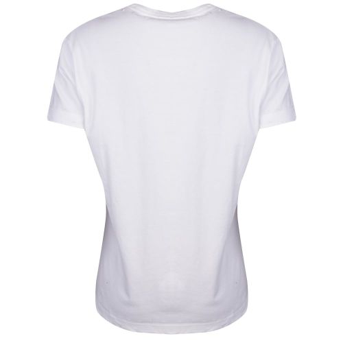 Womens White Logo Branded S/s T Shirt 24837 by Replay from Hurleys
