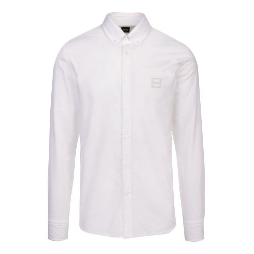 Casual Mens White Mabsoot_1 L/s Shirt 88864 by BOSS from Hurleys