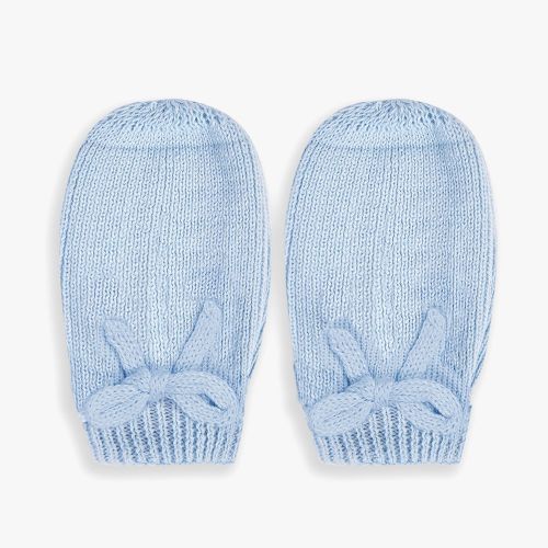 Baby Blue Fine Knit Hat & Mittens Set 95047 by Katie Loxton from Hurleys