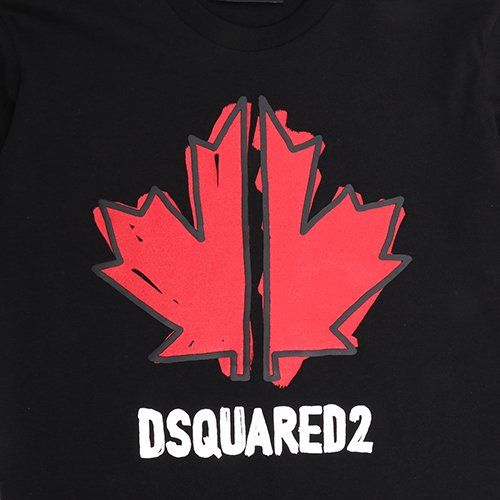 Boys Black Sports Large Logo Cool S/s T shirt 108191 by Dsquared2 from Hurleys