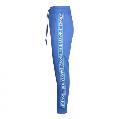 Mens Hydrangea Blue Logo Tape Sweat Pants 104719 by Versace Jeans Couture from Hurleys