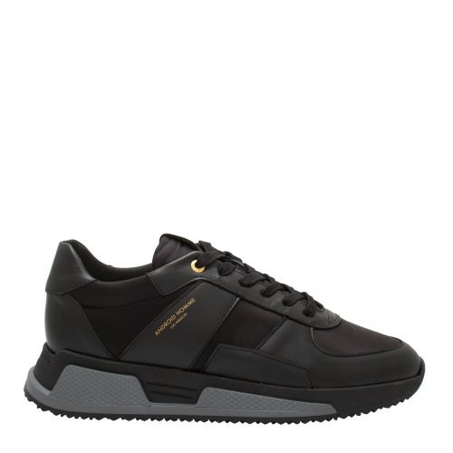 Mens Black Matador Leather Nylon Trainers 81469 by Android Homme from Hurleys