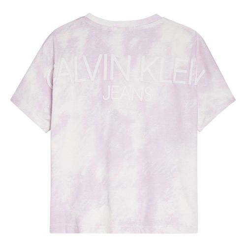 Girls Lavender Pink Cloud Boxy Fit S/s T Shirt 86871 by Calvin Klein from Hurleys