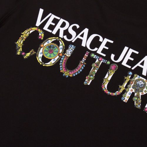 Womens Black Regalia Logo S/s T Shirt 90823 by Versace Jeans Couture from Hurleys