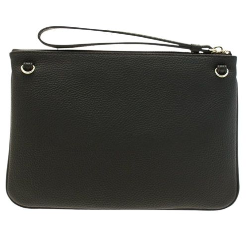 Womens Black Branded Clutch Bag 70341 by Armani Jeans from Hurleys