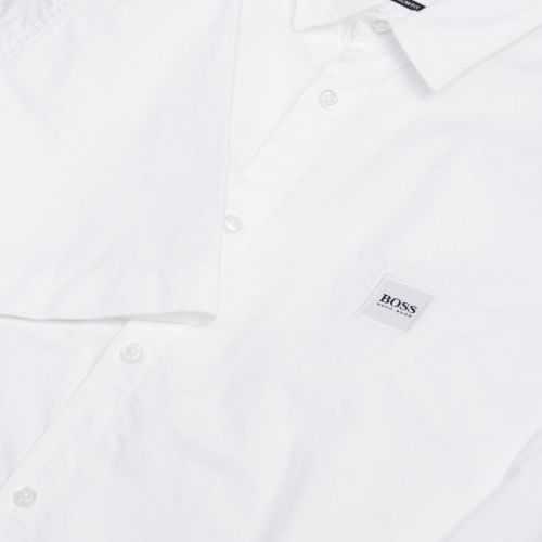 Casual Mens White Magenton-Short S/s Shirt 26337 by BOSS from Hurleys