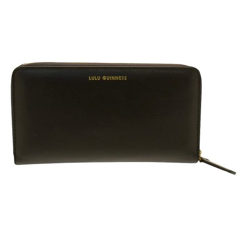 Womens Black Kissing Lips Purse 11803 by Lulu Guinness from Hurleys