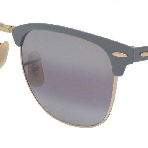 Matte Grey/Gold RB3716 Clubmaster Metal Sunglasses 43505 by Ray-Ban from Hurleys