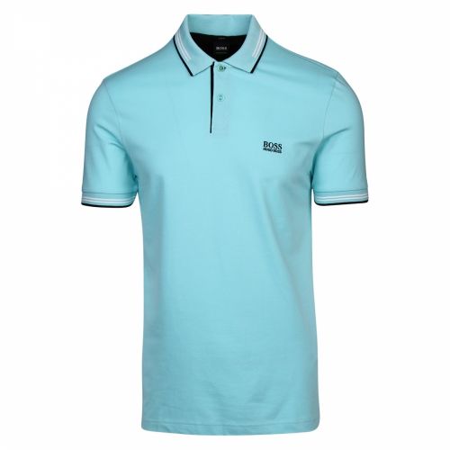 Athleisure Mens Mint Paul Tipped Slim Fit S/s Polo Shirt 36918 by BOSS from Hurleys