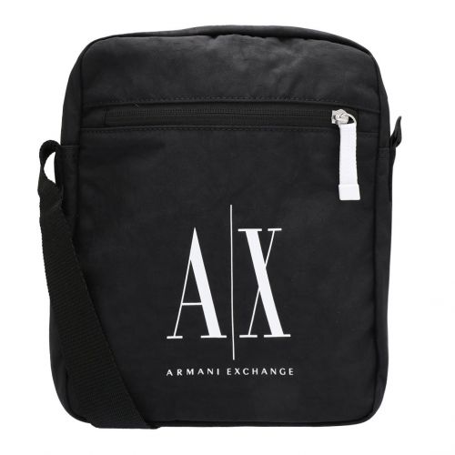 Mens Black Nylon Icon Crossbody Bag 96190 by Armani Exchange from Hurleys