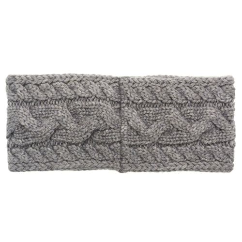 Womens Steel Heather Cable Knitted Headband 62387 by UGG from Hurleys
