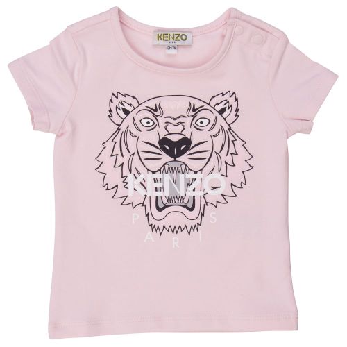 Baby Pink Tiger 3 S/s Tee Shirt 70816 by Kenzo from Hurleys