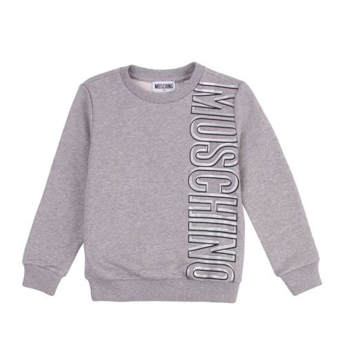 Boys Grey Silver Logo Tracksuit 95192 by Moschino from Hurleys