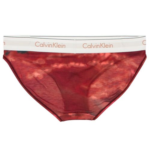 Womens Red Print Briefs 13542 by Calvin Klein from Hurleys