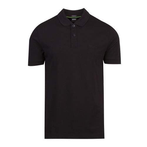 Athleisure Mens Black Piro Regular Fit S/s Polo Shirt 51473 by BOSS from Hurleys