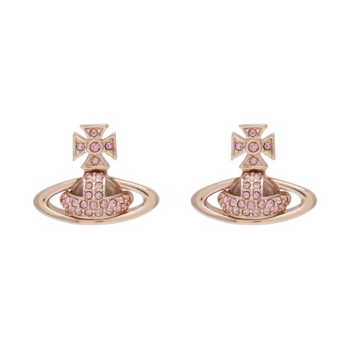 Womens Pink Gold Sorada Bas Relief Earrings 47214 by Vivienne Westwood from Hurleys