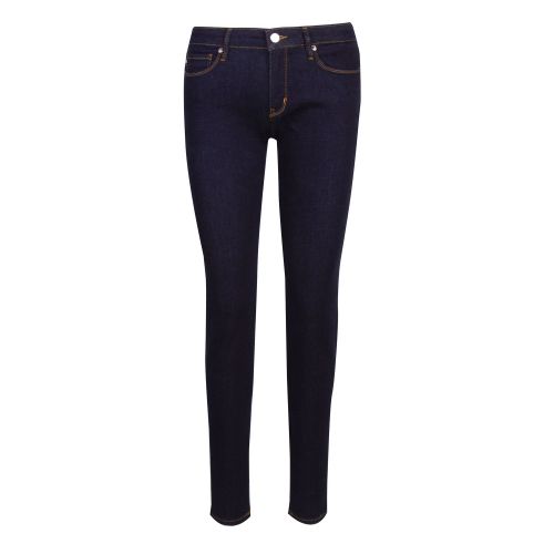 Womens Dark Blue Circle Skinny Jeans 74562 by Love Moschino from Hurleys