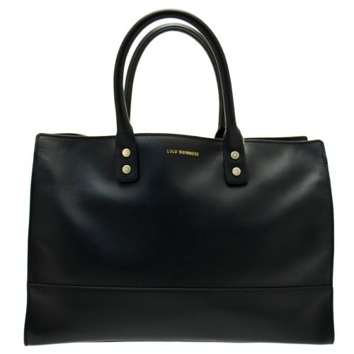 Womens Black Daphne Leather Medium Bag 49392 by Lulu Guinness from Hurleys