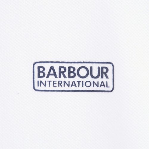 Mens White Enduro S/s Polo Shirt 108379 by Barbour International from Hurleys