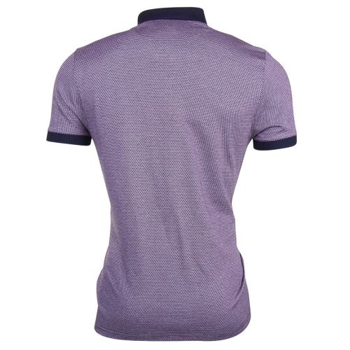 Mens Purple Eaast Jacquard S/s Polo Shirt 14201 by Ted Baker from Hurleys