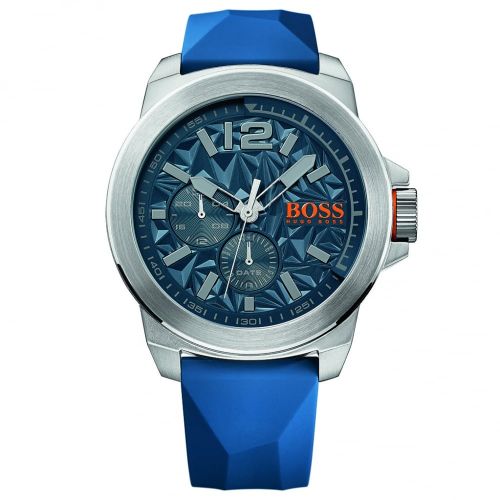 Watches Mens Blue New York Silicone Strap Watch 54217 by BOSS from Hurleys