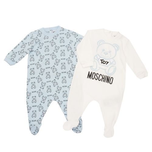 Baby Sky Blue Toy 2 Pack Babygrow 47301 by Moschino from Hurleys